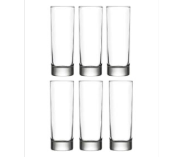 Lav LV ADA389F Ada Long Drinking Glass 300cc 6 Pieces Set - Zoom Image 1