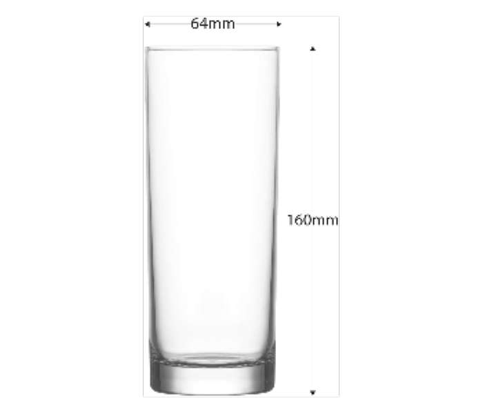 Lav LV LBR340F Liberty Long Drinking Glass 360 cc 6 Pieces Set - Zoom Image 4