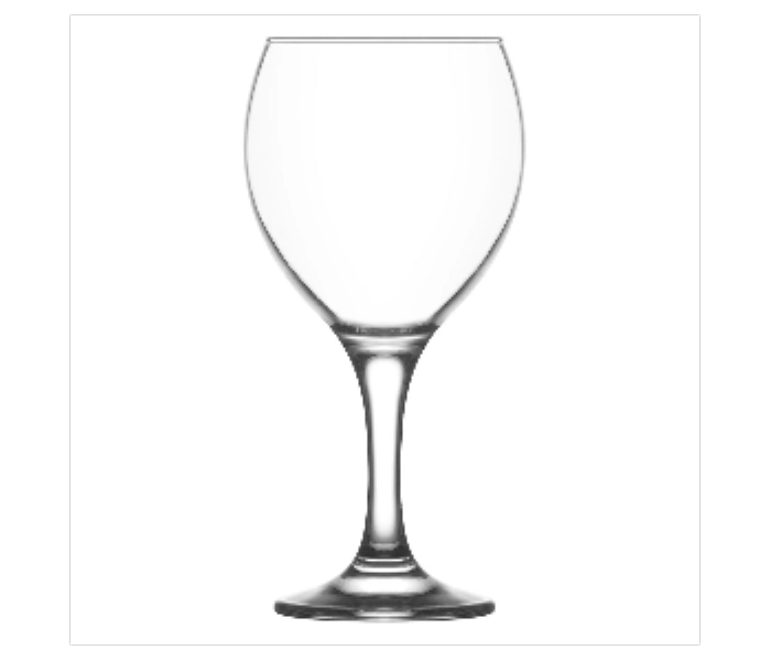 Lav LV MIS560F Misket Classic Goblet 365 cc 6 Pieces Set with Tapered Rim - Zoom Image 1