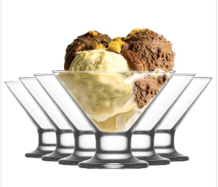 Lav LV CRE367F Crema Ice Cream Glass Cup 165 cc 6 Pieces Set - Zoom Image 3