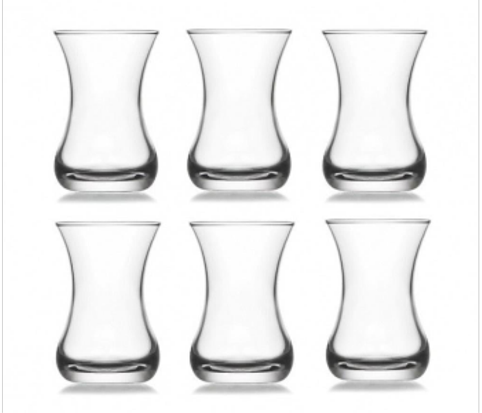 Lav LV ASN314E Asena Turkish Tea Cup 125cc 6 Pieces Set - Zoom Image 1