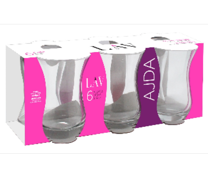 Lav LV AJD315E Ajda Turkish Tea Cup 165 cc 6 Pieces Set - Zoom Image 3