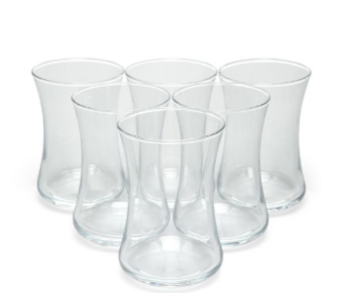 Lav LV DUR306E Duru Turkish Tea Glass 155 cc 6 Pieces Set - Zoom Image 3