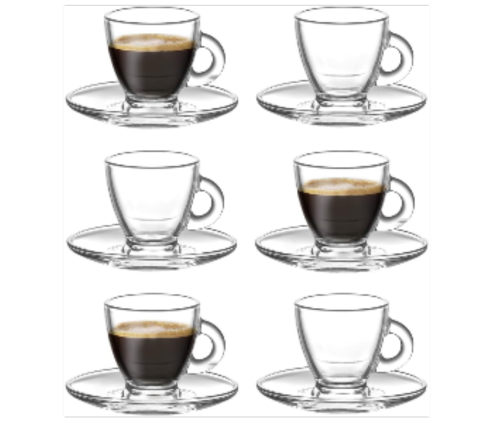 Lav LV ROMAS5 Roma 12 Pieces Coffee Cup 225 cc Set with Saucers - Zoom Image 3