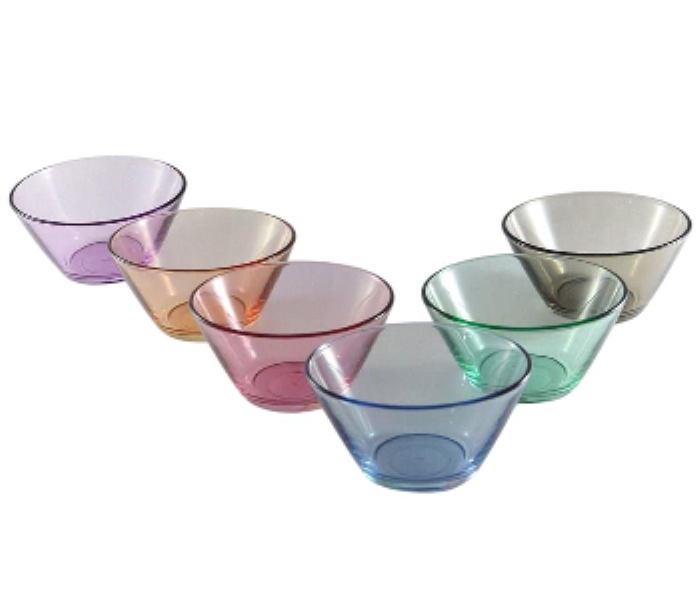 Lav LV VEG267 PFT6M0001 Coral Vega Glass Bowl 345 cc 6 Pieces Set - Zoom Image 2