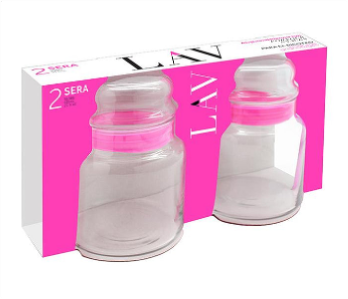 Lav LV SER85 PK0001M Sera Glass Jar 635 cc 2 Pieces Set - Zoom Image 2