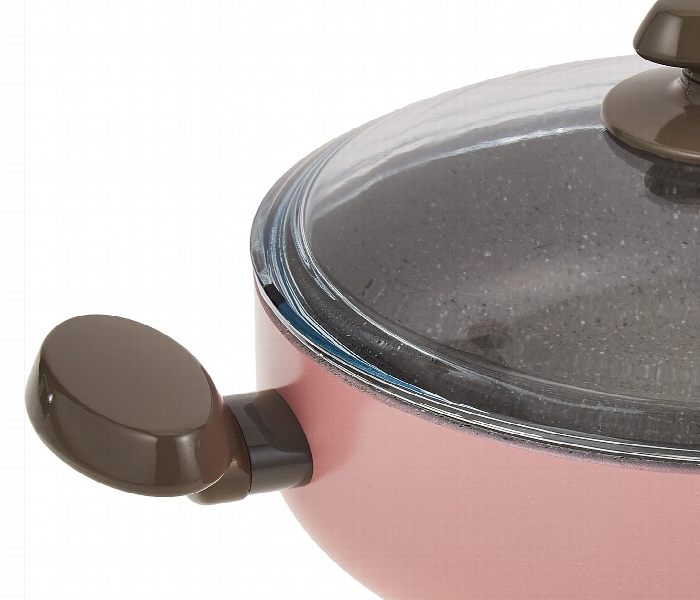 Korkmaz KO A1311 Mia Manolya Low Casserole 28 x 7.5 cm Pink 4.5 Litre - Zoom Image 2