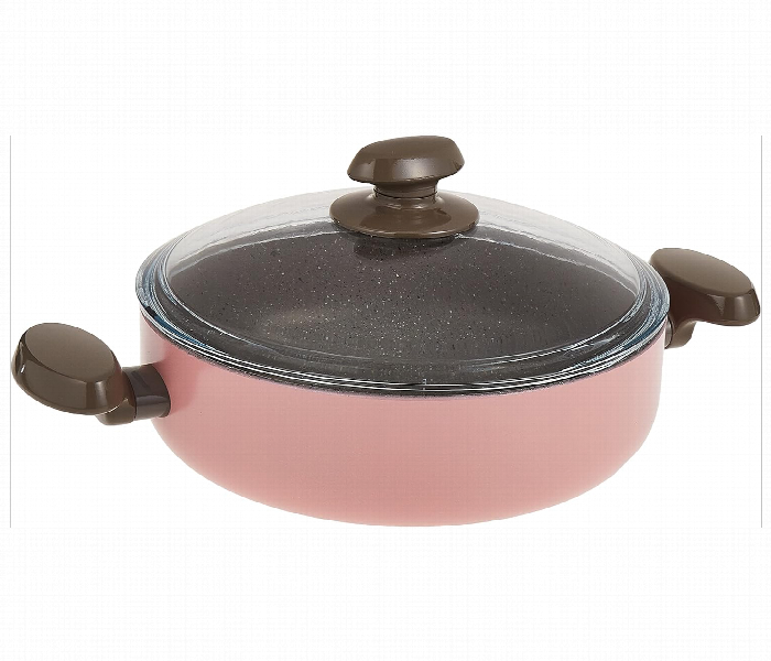 Korkmaz KO A1310 Mia Manolya Low Casserole 26 x 7.5 cm Pink 3.5 Litre - Zoom Image 2