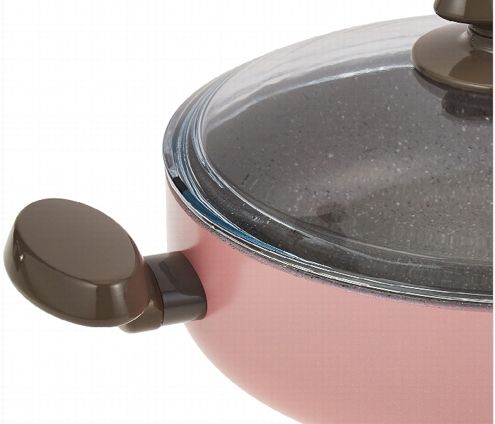 Korkmaz KO A1310 Mia Manolya Low Casserole 26 x 7.5 cm Pink 3.5 Litre - Zoom Image 3