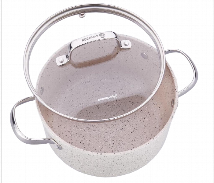 Korkmaz KO A1261 Granita Casserole 24 x 12.5cm Beige 5.0 Litre - Zoom Image 2