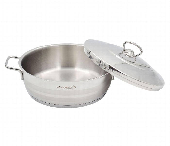 Korkmaz KO A1907 Astra Stainless Steel Low Casserole 26 x 10 cm  5.3 Litre - Zoom Image 2