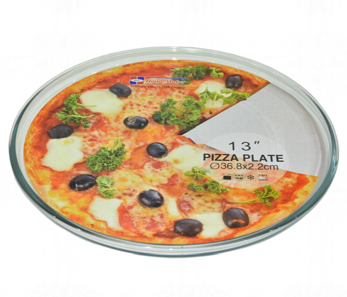 Avci Home Maker AV1 6777 Round Big Glass Pizza Plate 1.5 Litre - Zoom Image 1