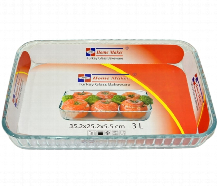 Avci Home Maker AV1 6573 3.0 Litre Rectangular Fluted Baking Dish - Zoom Image 1