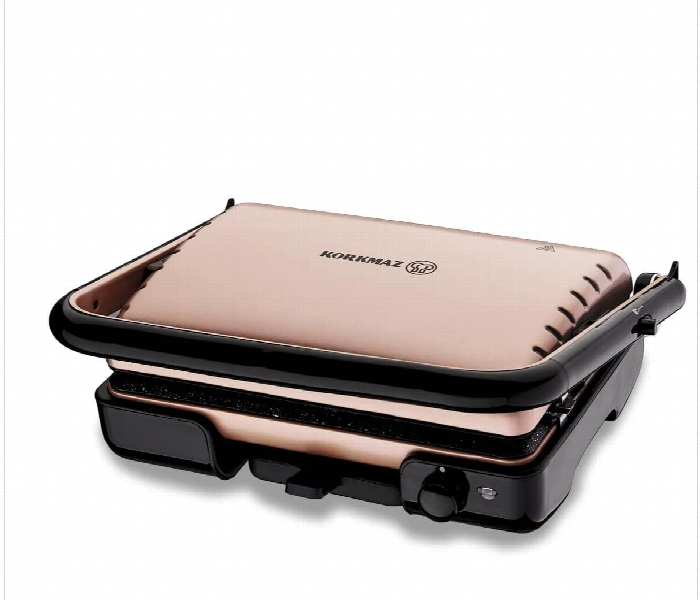 Korkmaz KO A316 11 Tostella Toaster Rose Gold Non Stick Granite Effect PTFE Coating - Zoom Image 1