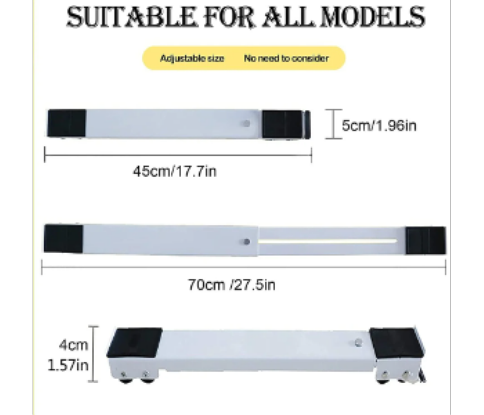 Adjustable Refrigerator and Washing Machine Movable Base Frame Roller - Zoom Image 4