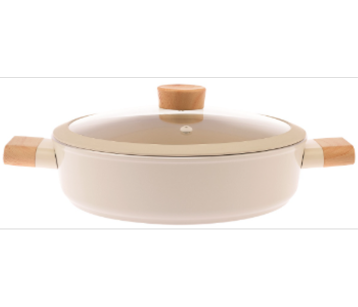 Avci Home Maker Ceramic Coated Swiss Crystal 24 cm Low Casserole - Zoom Image