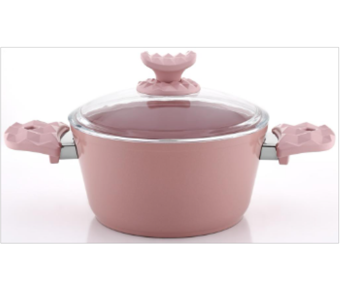 Avci Home Maker Ceramic Coating 20 cm Pink Casserole - Zoom Image