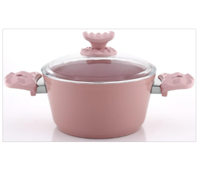 Avci Home Maker Ceramic Coating 30 cm Pink Casserole - Zoom Image