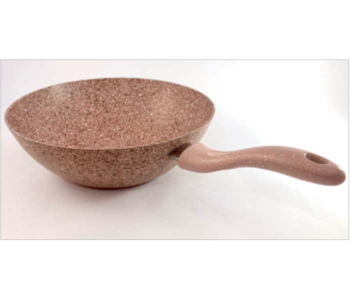 Avci Home Maker Granitec Pink Wok Pan 24 cm - Zoom Image