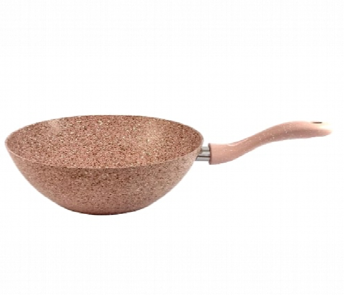 Avci Home Maker G PW 28. Granitec Pink Wok Pan 28 cm - Zoom Image 2