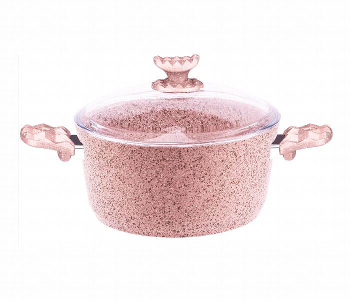 Avci Home Maker G Pc 28. Granitec Pink Casserole 28 Cm - Zoom Image