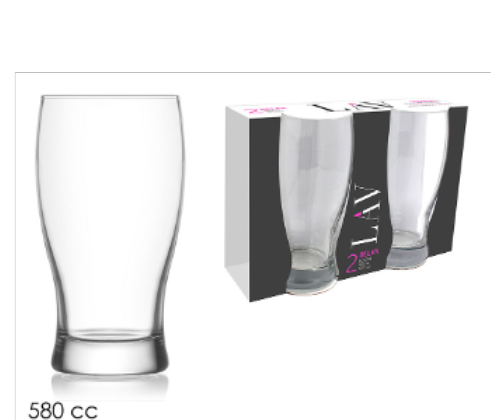 Lav BLK394M Belek Glasses 580cc 2 Pieces Set - Zoom Image