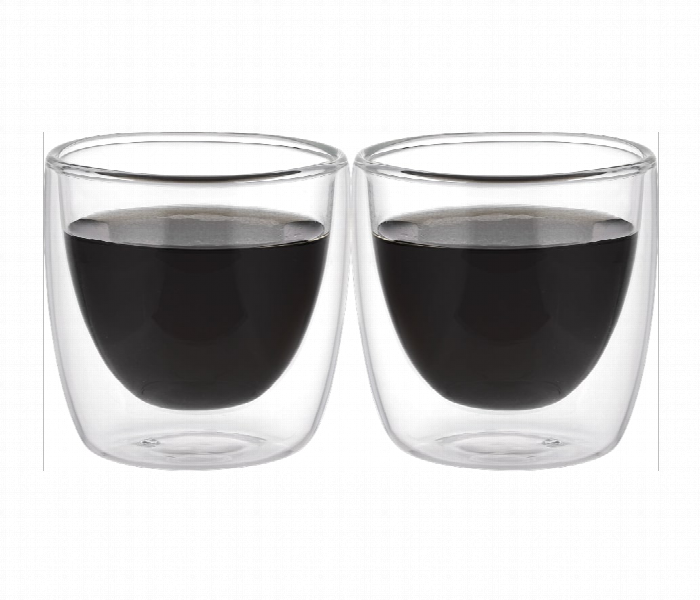 Avci Home Maker ADW3509 Borosilicate Double Wall Glass 90ml 2 Piece Set - Zoom Image 1