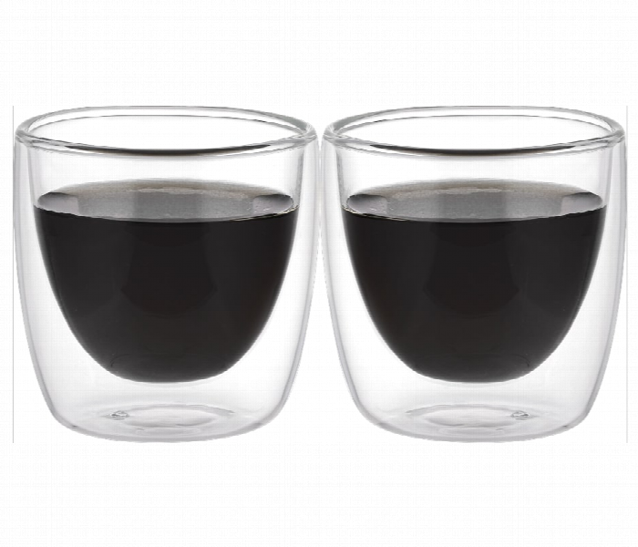 Avci Home Maker ADW3510 Borosilicate Double Wall Glass 100ml 2 Piece Set - Zoom Image 1