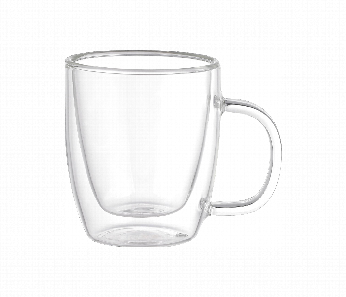 Avci Home Maker ADW5716 Borosilicate Double Wall Glass Cup with Handle 160ml 2 Piece Set - Zoom Image 2