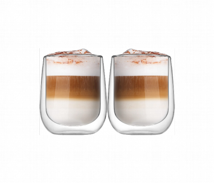 Avci Home Maker ADW7310 Borosilicate Double Wall Glass Cup 100ml 2 Piece Set - Zoom Image 1