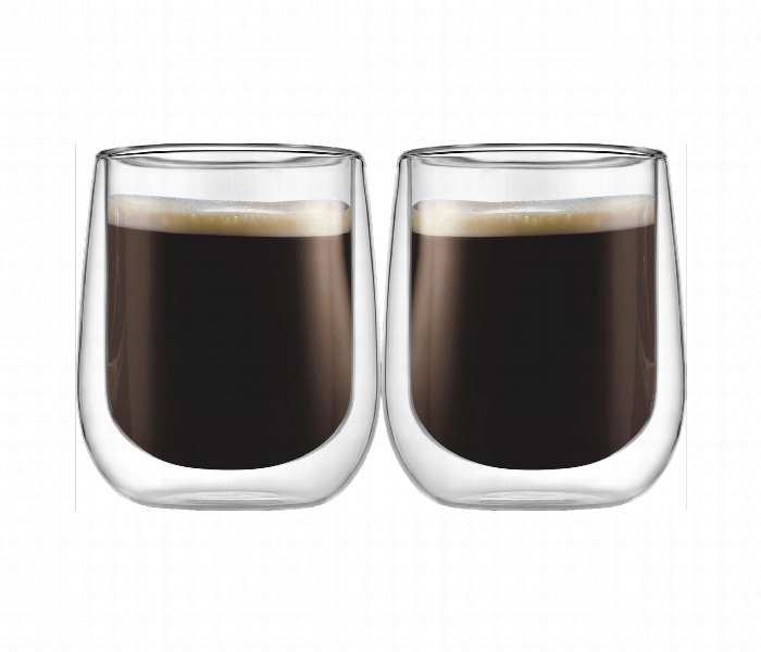 Avci Home Maker ADW7330 Borosilicate Double Wall Glass Cup 300ml 2 Piece Set - Zoom Image 1