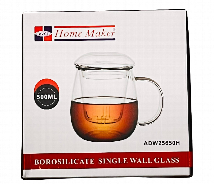 Avci Home Maker ADW25650H Borosilicate Single Wall Glass 530ml 1 Piece - Zoom Image 2