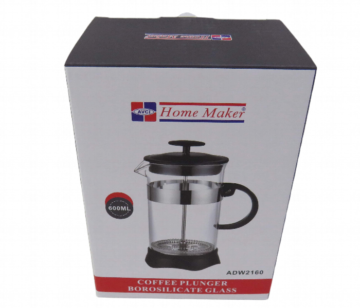 Avci Home Maker ADW2160 Borosilicate Glass Tea and Coffee Press 600ml - Zoom Image 2