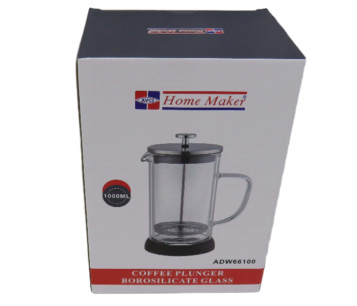 Avci Home Maker ADW66100 Double Wall Coffee and Tea Plunger 1000ml - Zoom Image 2