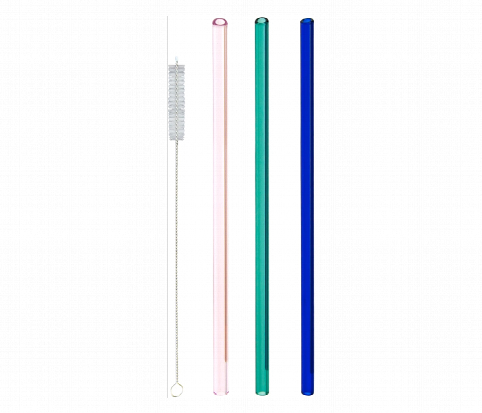 Avci Home Maker ADW08020ZT3B 240mm Borosilicate Glass Straw 3 Pieces Set - Zoom Image 1