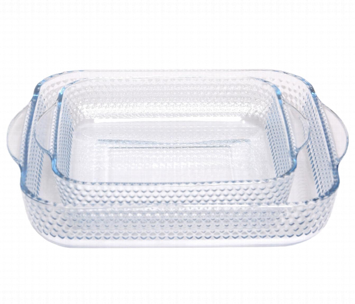 Avci Home Maker Ul Sq Hny 1.95L And 3.2L Square Honeycomb 2 Pieces Set Bakeware - Zoom Image 1