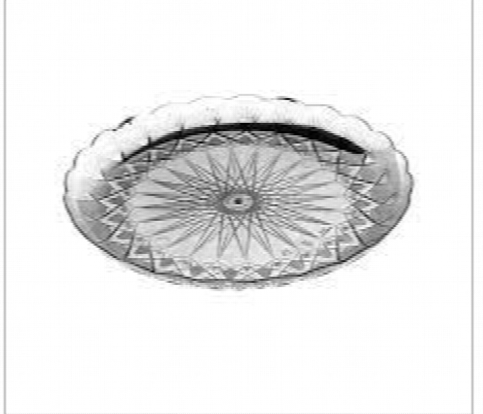 Q Pac Crystal Round Plate 30cm  8 Kg - Zoom Image