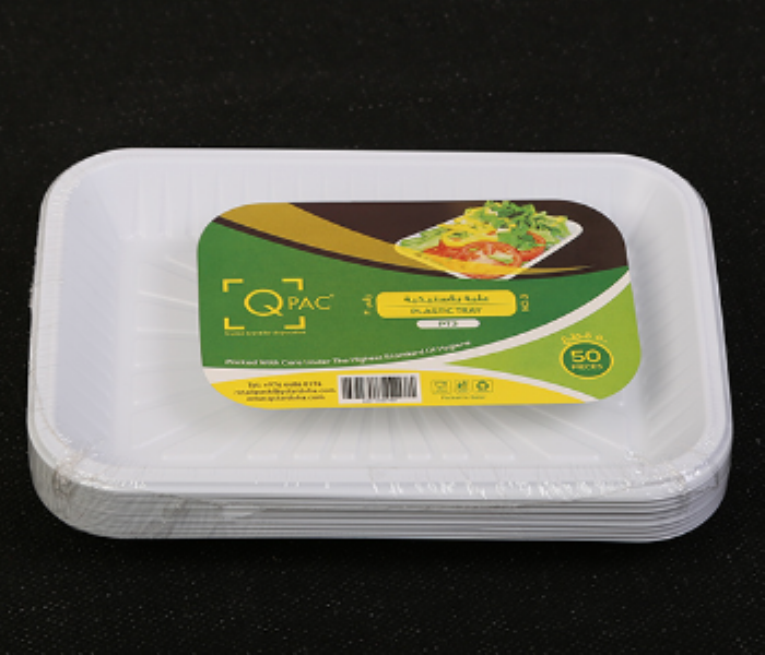 Q PAC PLASTIC 3 TRAY 50 PIECE PAC PACKAGE - Zoom Image