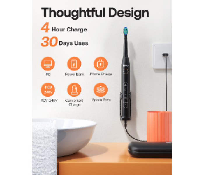 Bitvae  D2  Electric  Toothbrush   Black - Zoom Image 3