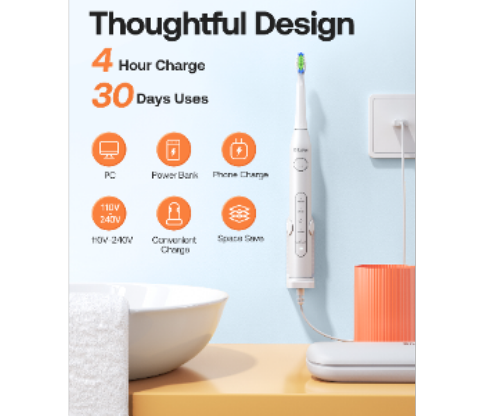 Bitvae   D2  Electric  Toothbrush  White - Zoom Image 3