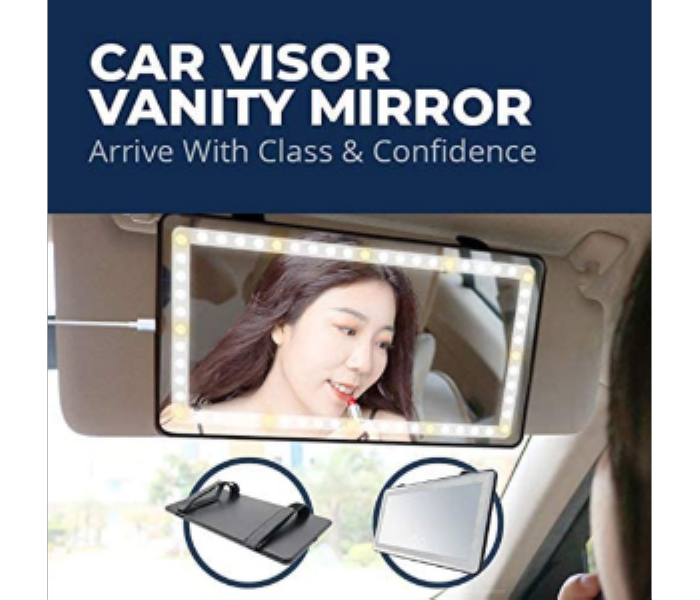 Car Sun Visor LED Vanity Mirror car Accessories - Zoom Image 1