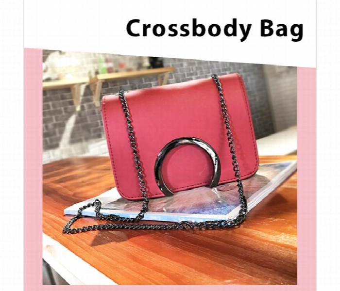 Ladies Causal Cross Body Bag Red - Zoom Image 2