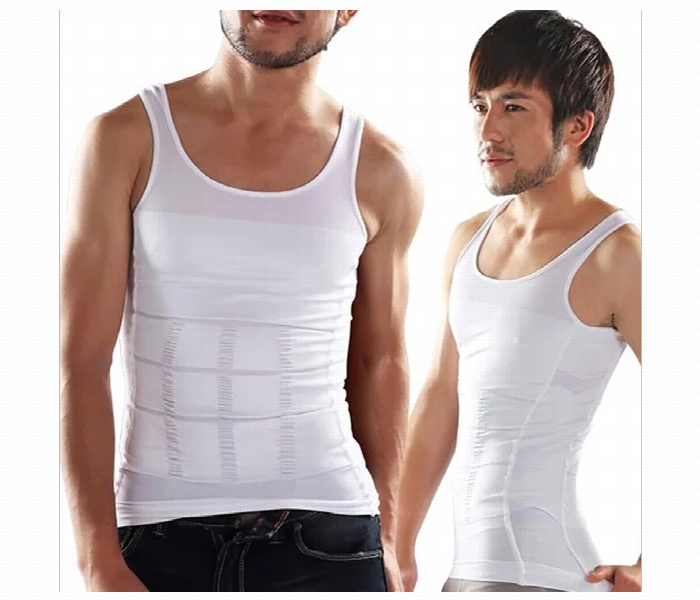 Slim N Lift Slimming Shirt For Men White  Small - Zoom Image 6