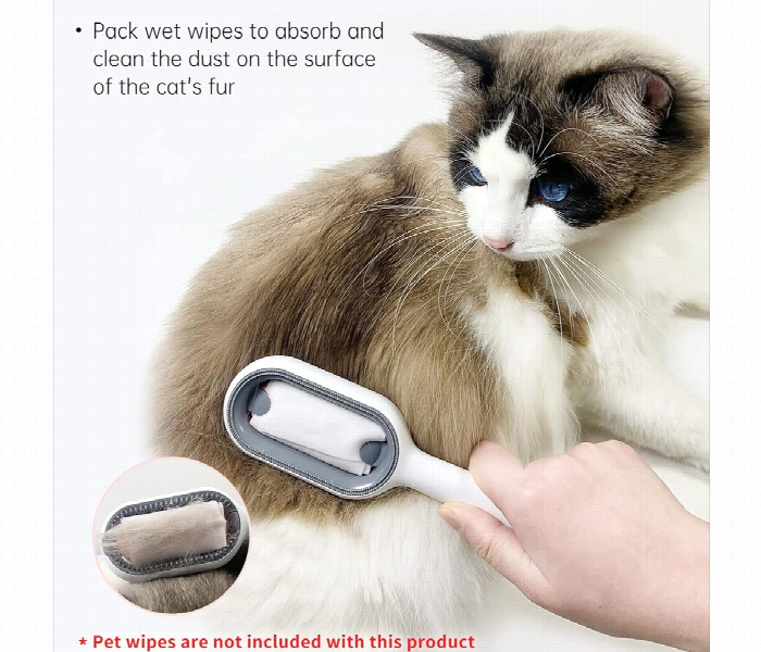 Cat Brush for Long Hair  4 in 1 Cat Hair Brush Silicone and Dog Brush for Grooming - Zoom Image 4