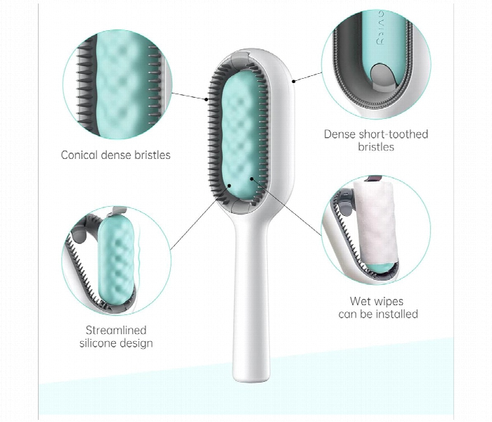 Cat Brush for Long Hair  4 in 1 Cat Hair Brush Silicone and Dog Brush for Grooming - Zoom Image 2