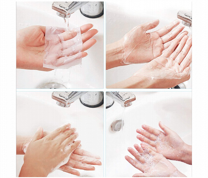 Portable Soap Sheets Disposable Hand Washing Paper Soap Sheets for Travel - Zoom Image 4