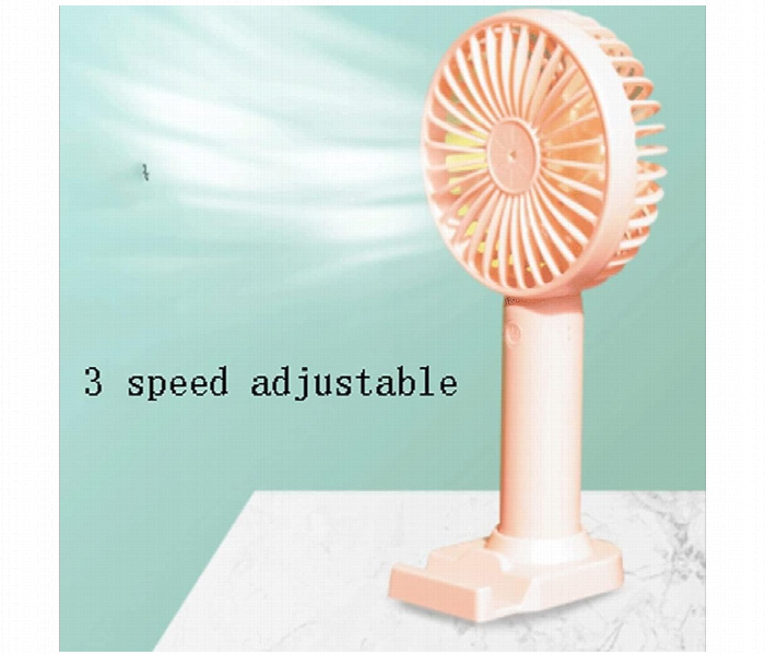 USB Mini Portable Desktop Fan Mute Rechargeable Table Office Air Cooler Strong Wind Summer Outdoor Travel Hnadheld - Zoom Image 3