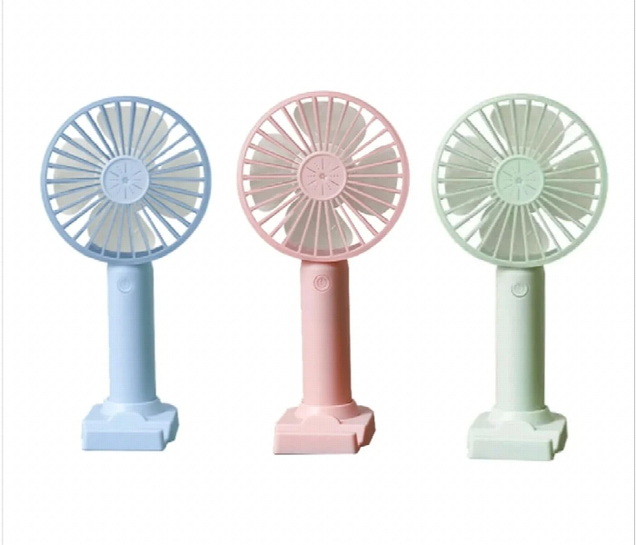 USB Mini Portable Desktop Fan Mute Rechargeable Table Office Air Cooler Strong Wind Summer Outdoor Travel Hnadheld - Zoom Image 1