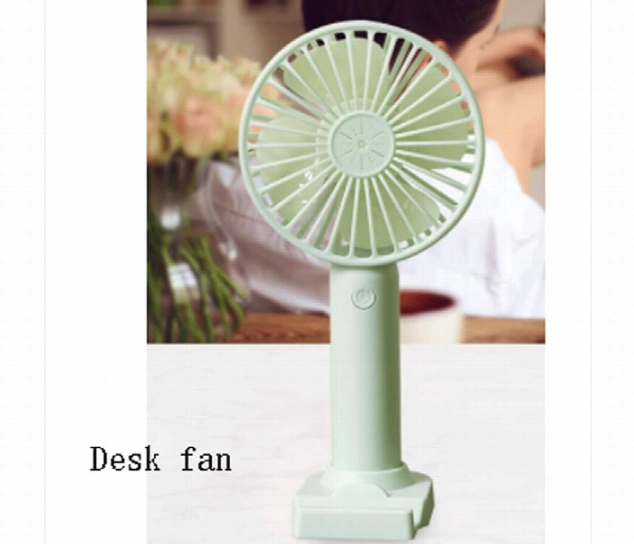 USB Mini Portable Desktop Fan Mute Rechargeable Table Office Air Cooler Strong Wind Summer Outdoor Travel Hnadheld - Zoom Image 4