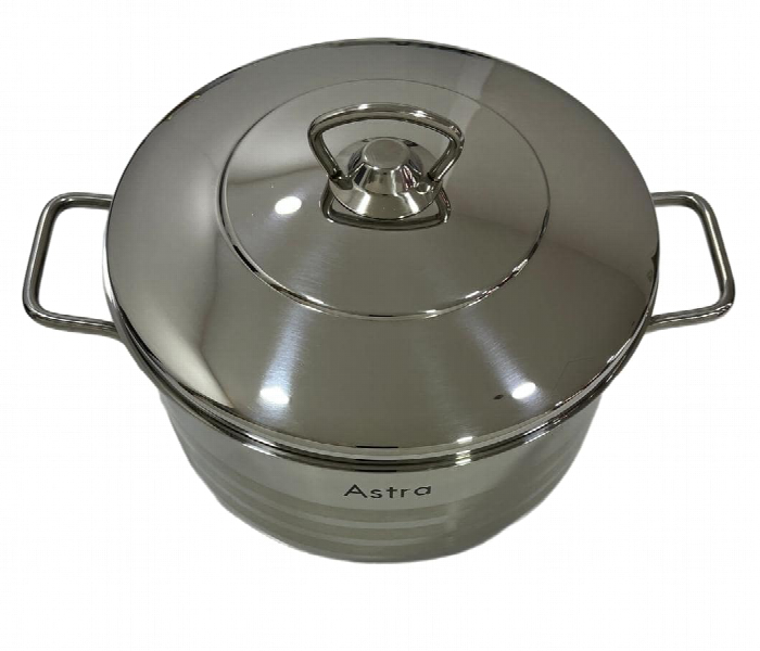 Astra AS1022 Casserole 22 x 12cm Stainless Steel 4.5 Litre - Zoom Image 2